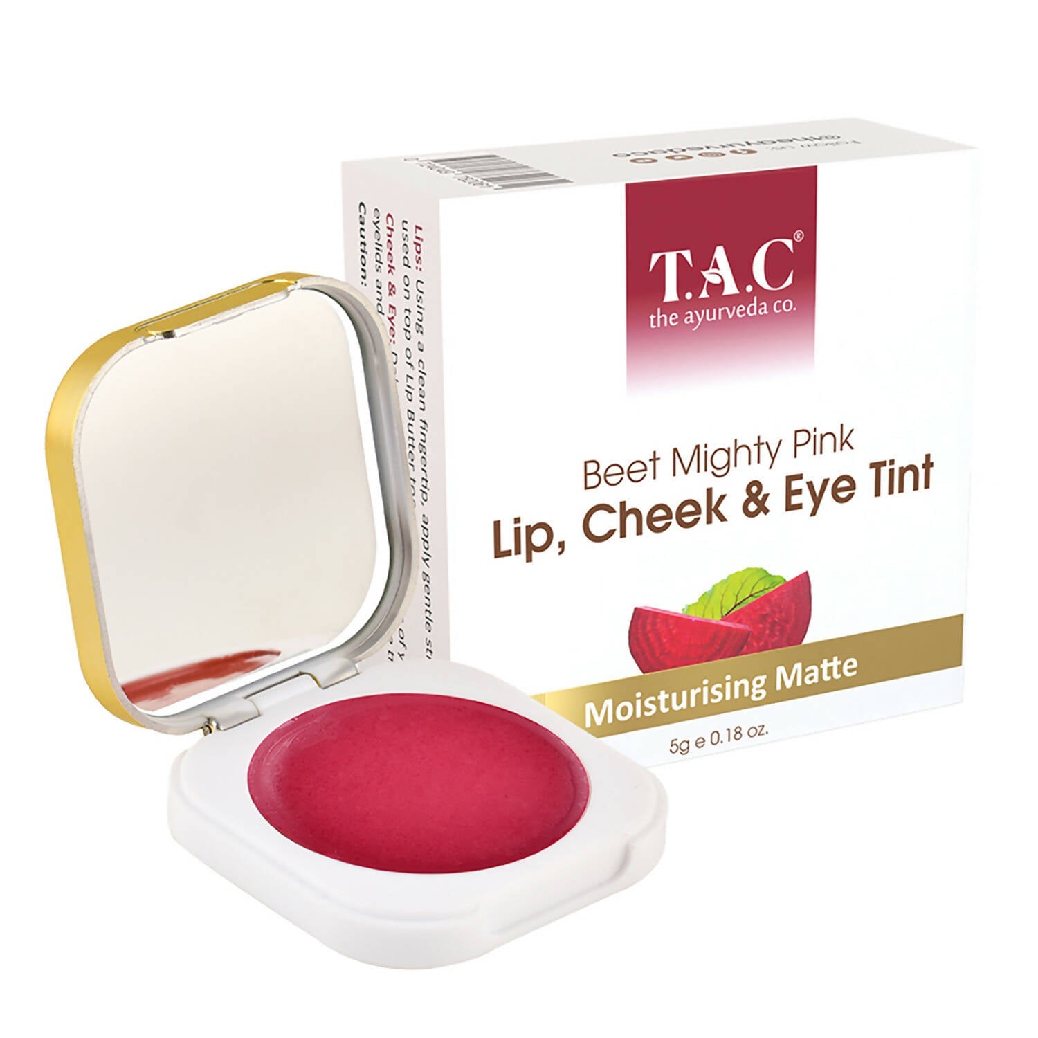 TAC - The Ayurveda Co. Lip, Cheek & Eye Tint with Beetroot Extracts - Mytrendzcart