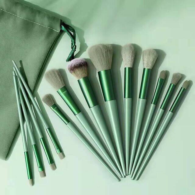 Favon Pack of 13 Professional Makeup Brushes with Free Pouch - Mytrendzcart