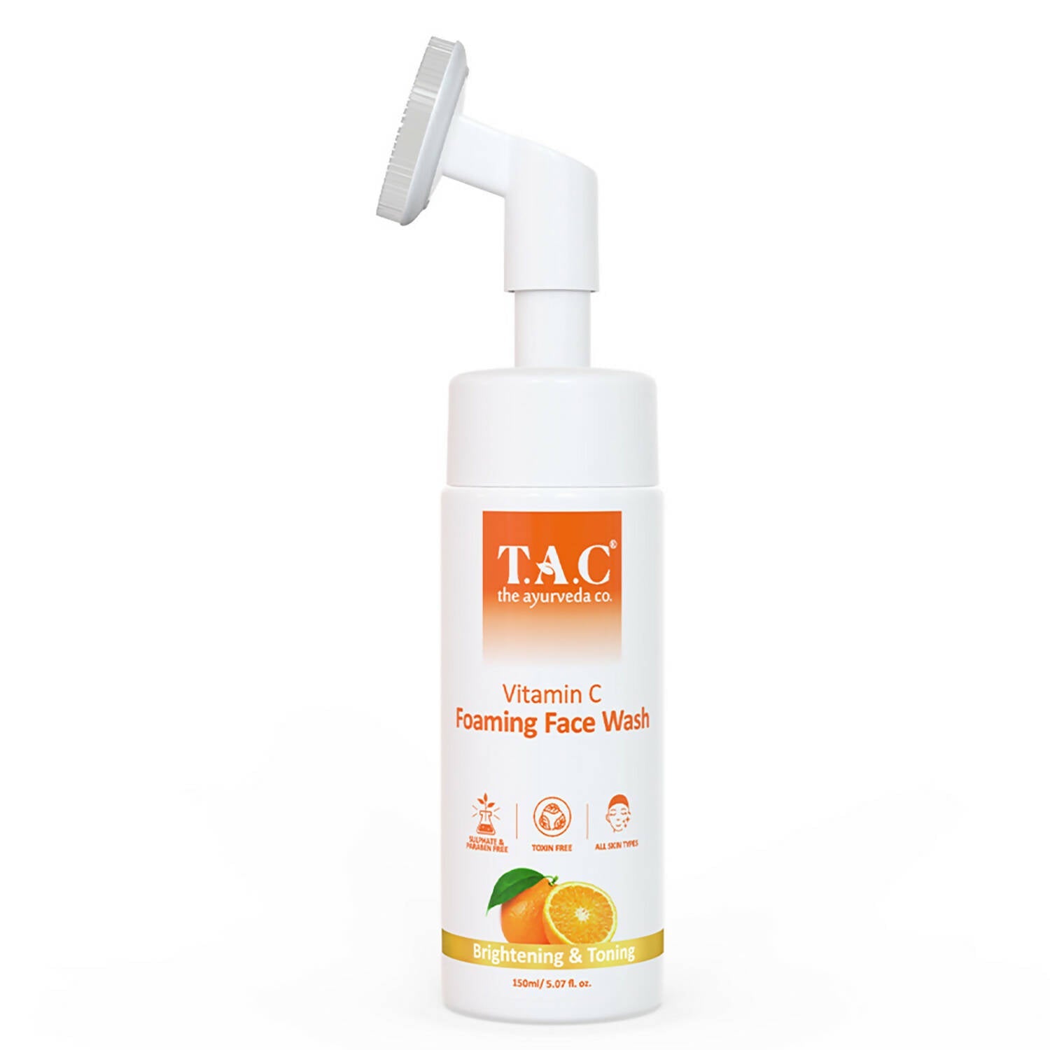 TAC - The Ayurveda Co. Vitamin C Foaming Face Wash for Face Brightening, Clean & Glowing Skin for Women & Men - Mytrendzcart