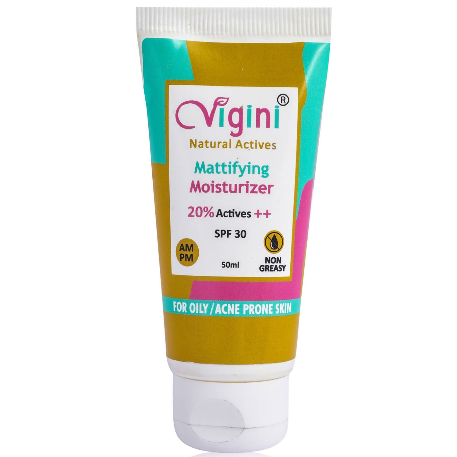 Vigini Natural Actives Mattifying Moisturizer SPF 30 for Men Women - Mytrendzcart