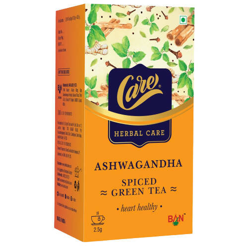 Care Ashwagandha Spiced Green Tea Bags - Mytrendzcart