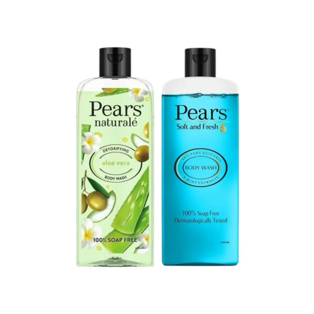 Pears Soft & Fresh And Naturale Detoxifying Aloevera Body Wash Combo - Mytrendzcart