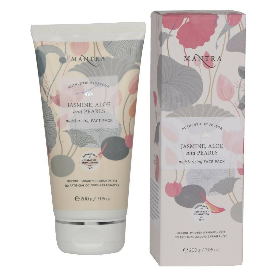 Mantra Herbal Jasmine, Aloe and Pearls Moisturizing Face Pack - Mytrendzcart