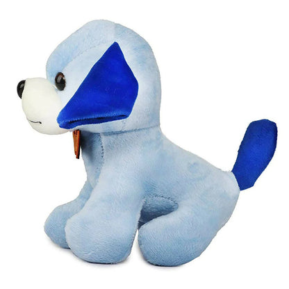 Webby Soft Animal Plush Standing Dog Toy 20cm-Blue Mytrendzcart