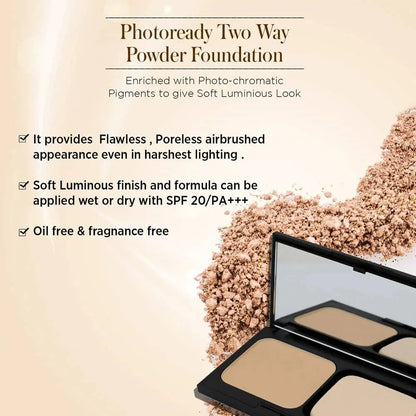 Revlon Photoready Two Way Powder Foundation - Natural Beige -10.5 gm - Mytrendzcart