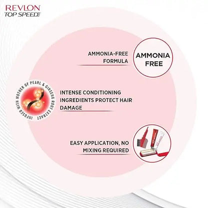 Revlon Top Speed Hair Color, Dark Brown 65M (Pack of 1) - Mytrendzcart
