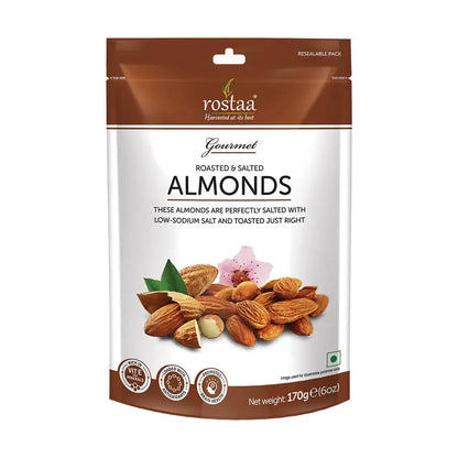 Rostaa Roasted & Salted Almonds -170 gm - Mytrendzcart