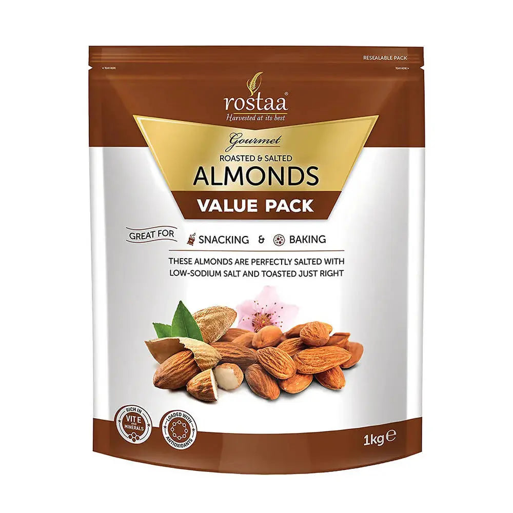 Rostaa Roasted & Salted Almonds -170 gm - Mytrendzcart