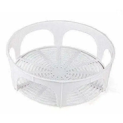 Roti Plus Plastic Casserole with Lid - White & Grey Color Combination - Mytrendzcart