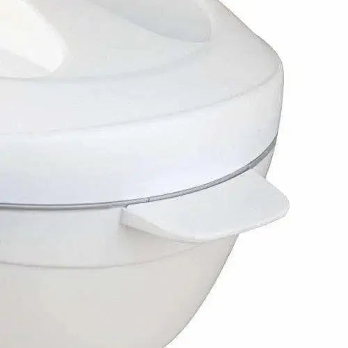 Roti Plus Plastic Casserole with Lid - White & Grey Color Combination - Mytrendzcart