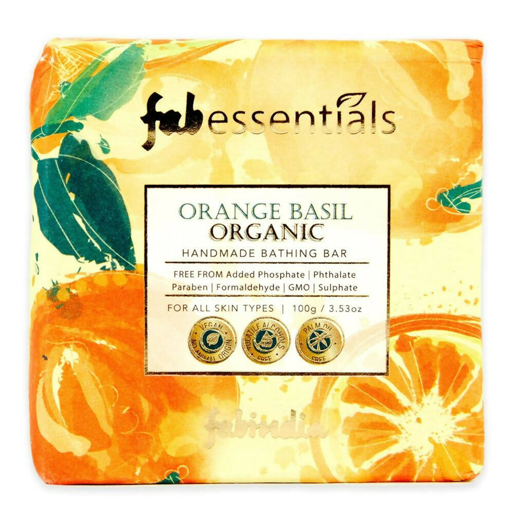 Fabessentials Orange Basil Organic Handmade Bathing Bar - Mytrendzcart