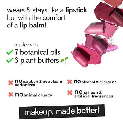 Ruby's Organics Semi-Matte Lipstick for Women, Hydrating and Highly Pigmented, Moisturizing & Non Drying, Lightweight & Long Lasting Formula, Lip Makeup, Paraben-Free, Raisin, 3.7g - Mytrendzcart