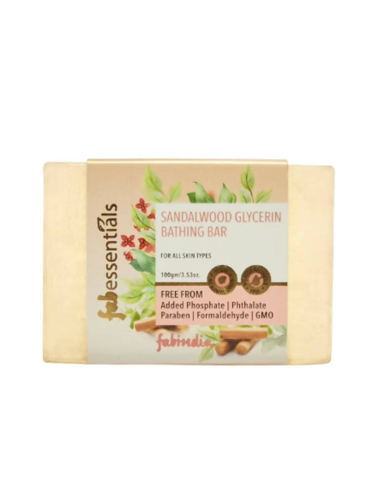 Fabessentials Sandalwood Glycerin Bathing Bar - Mytrendzcart