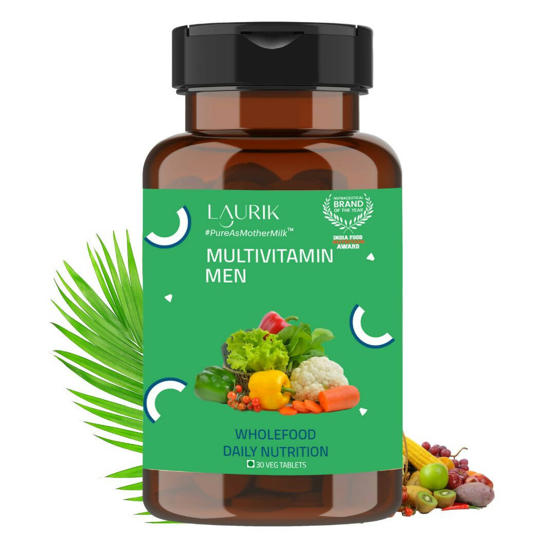 Laurik Multivitamin Tablets For Men | Vitamin A, C, D ,E With B Vitamins, Iron, Zinc & Calcium Supplements For Overall Health - Mytrendzcart