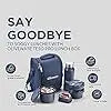 SOPL-OLIVEWARE Teso Pro Lunch Box With Steel Cutlery,3 Microwave Safe Inner Steel Containers With Bpa Free Lids(290Ml,450Ml&600Ml)Plastic Pickle Box(130Ml)Steel Water Bottle(750Ml)-Blue,600 Ml - Mytrendzcart