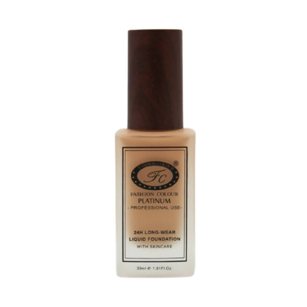 Fashion Colour 24HR Long Wear Liquid Foundation-Golden (Dark Skin Tone) - Mytrendzcart