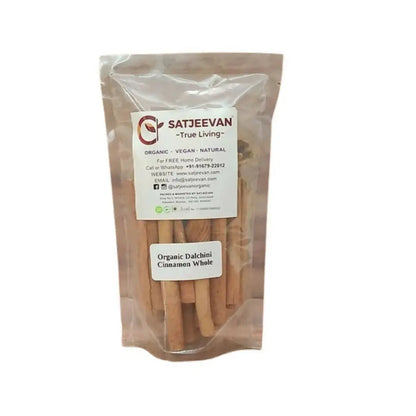 Satjeevan Organic Dalchini Cinnamon Whole -100 gm - Mytrendzcart