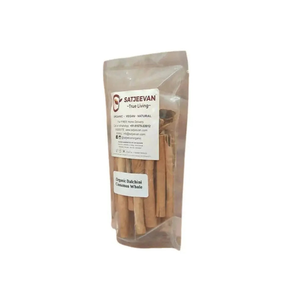 Satjeevan Organic Dalchini Cinnamon Whole -100 gm - Mytrendzcart