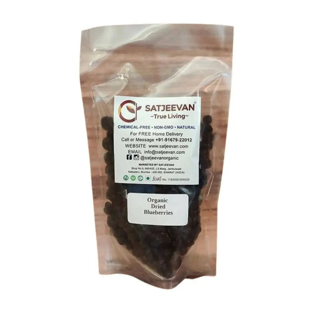 Satjeevan Organic Dried Blueberries -200 gm - Mytrendzcart