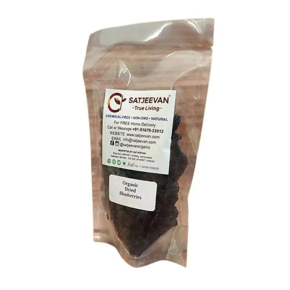 Satjeevan Organic Dried Blueberries -200 gm - Mytrendzcart