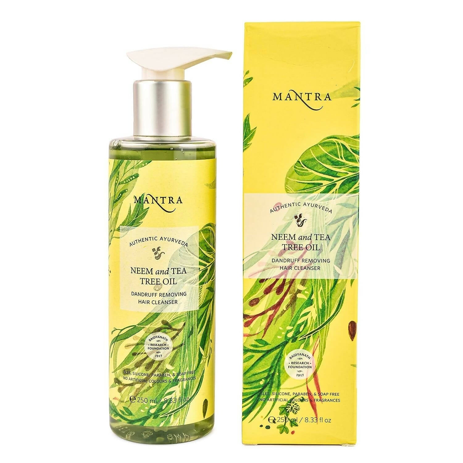 Mantra Herbal Neem and Tea Tree Oil Dandruff Removing Hair Cleanser - Mytrendzcart