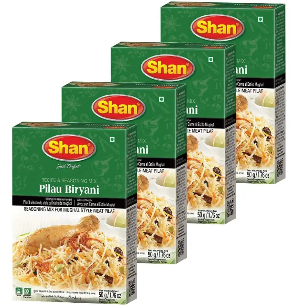 Shan Pilau Biryani Masala -50 gm - Pack of 4 - Mytrendzcart