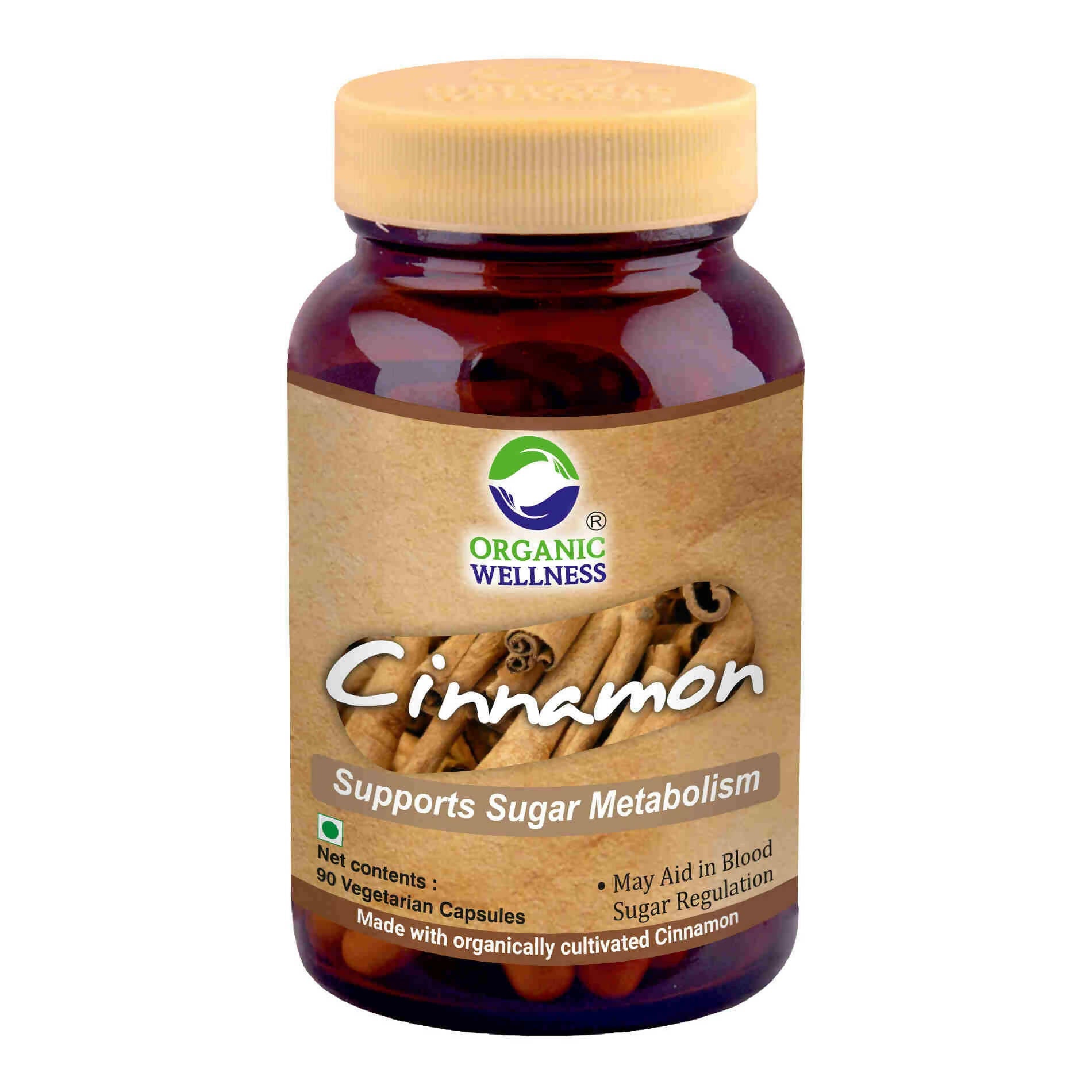 Organic Wellness Cinnamon Vegetarian Capsules - Mytrendzcart