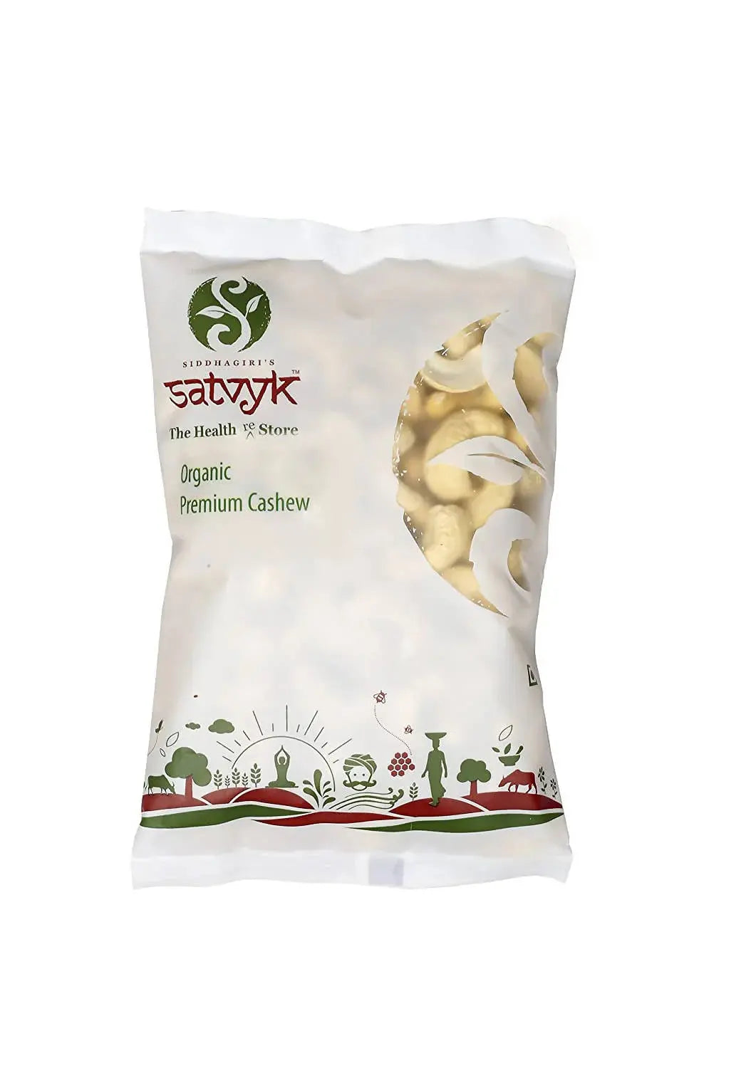 Siddhagiri's Satvyk Organic Premium Cashew -100 gm - Mytrendzcart