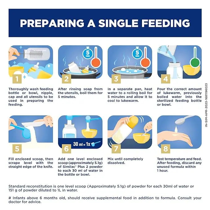 Similac Plus Stage 2 Follow-Up Formula from 6 to 12 Months 400g Tin with HMO, Supports Baby’s Immunity and Brain Development - Mytrendzcart