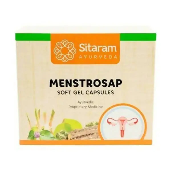 Sitaram Ayurveda Menstrosap Soft Gel Capsules - Mytrendzcart