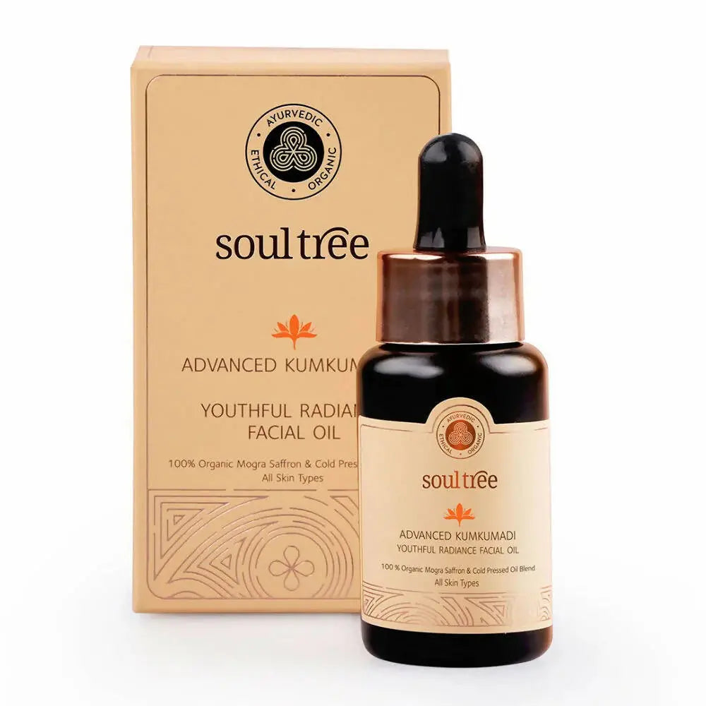 Soultree Advanced Kumkumadi Youthful Radiance Facial Oil -30 ml - Mytrendzcart