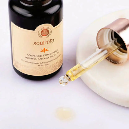 Soultree Advanced Kumkumadi Youthful Radiance Facial Oil -30 ml - Mytrendzcart