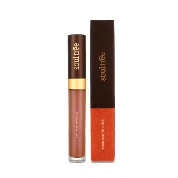 Soultree Ayurvedic Lip Gloss - Coral Pink -5 gm - Mytrendzcart