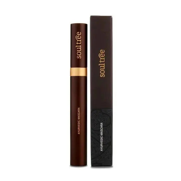 Soultree Ayurvedic Mascara Pure Black -6 gm - Mytrendzcart