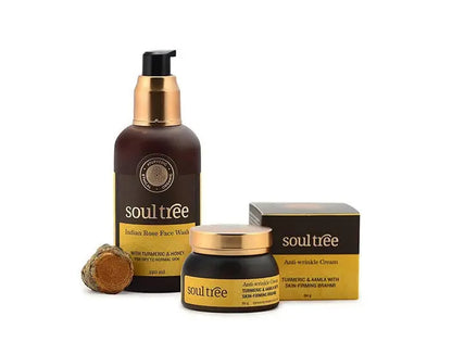 Soultree Indian Rose Face Wash & Anti-Wrinkle Cream Set -Combo - Mytrendzcart