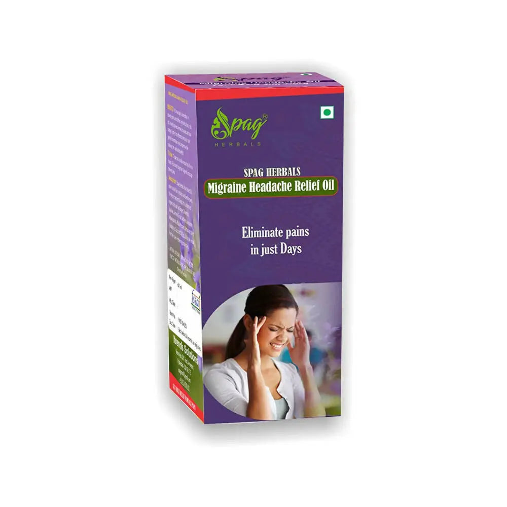 Spag Herbals Migraine Headache Relief Oil - Mytrendzcart