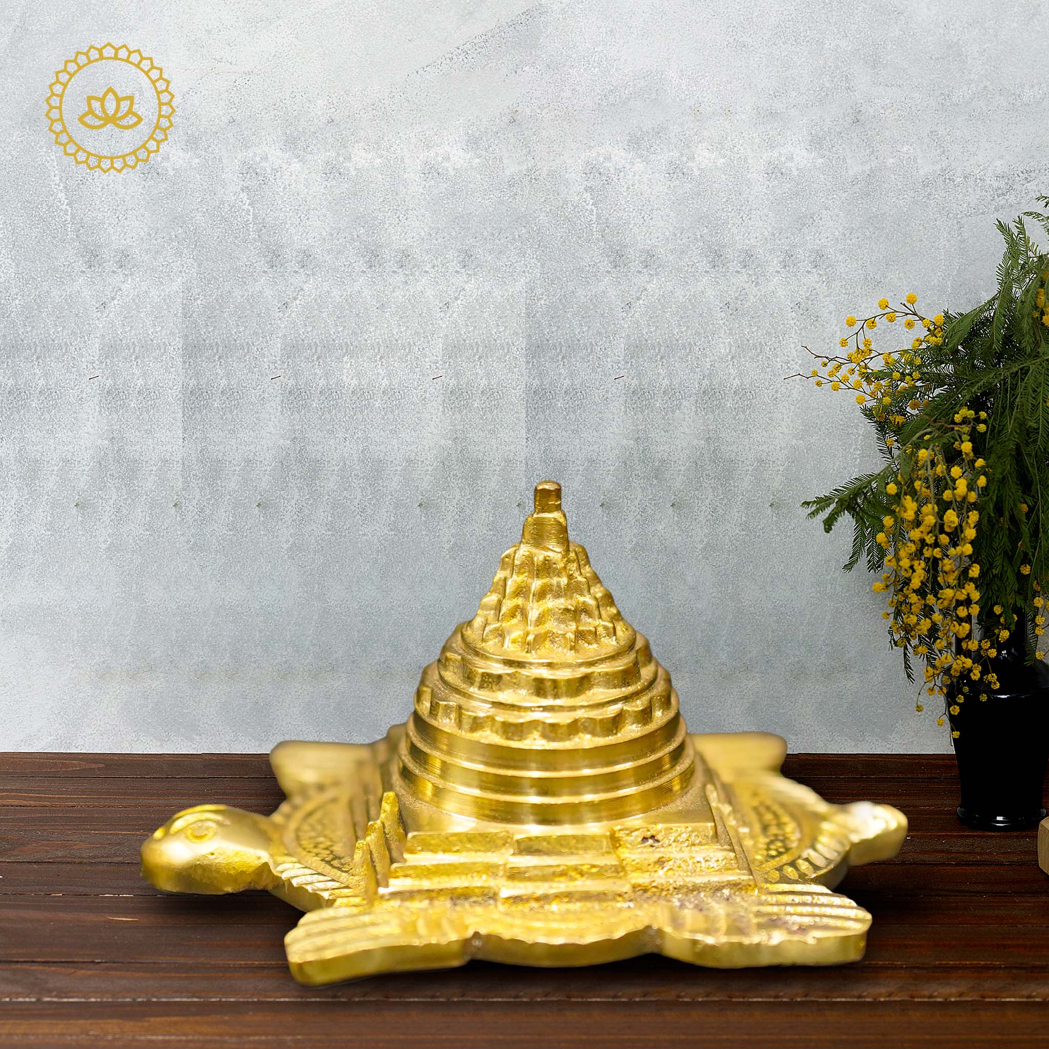 Sri Yantra on Tortoise for Vastu - Harness Positive Energy and Balance in Your Space - Mytrendzcart