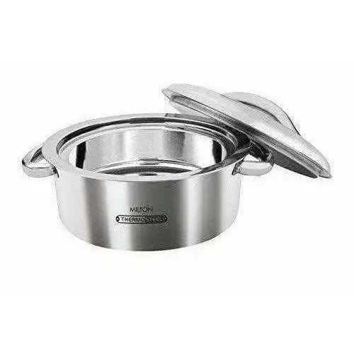 Stainless Steel Casserole, 1.5 Litres, Silver -1000 ml - Mytrendzcart