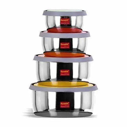 Stainless Steel Food Storage Airtight & Leak Proof - Set of 4 Containers - Mytrendzcart