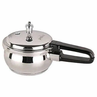 Stainless Steel Handi Pressure Cooker, Silver - 2.5 Litres - Mytrendzcart