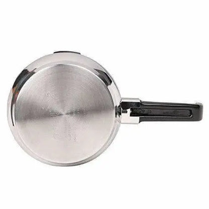 Stainless Steel Handi Pressure Cooker, Silver - 2.5 Litres - Mytrendzcart