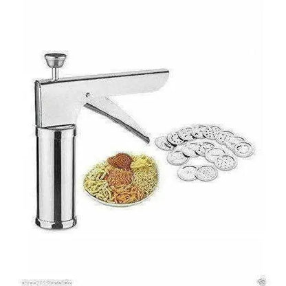 Stainless Steel Kitchen Press Maker with 12 Pieces - Mytrendzcart