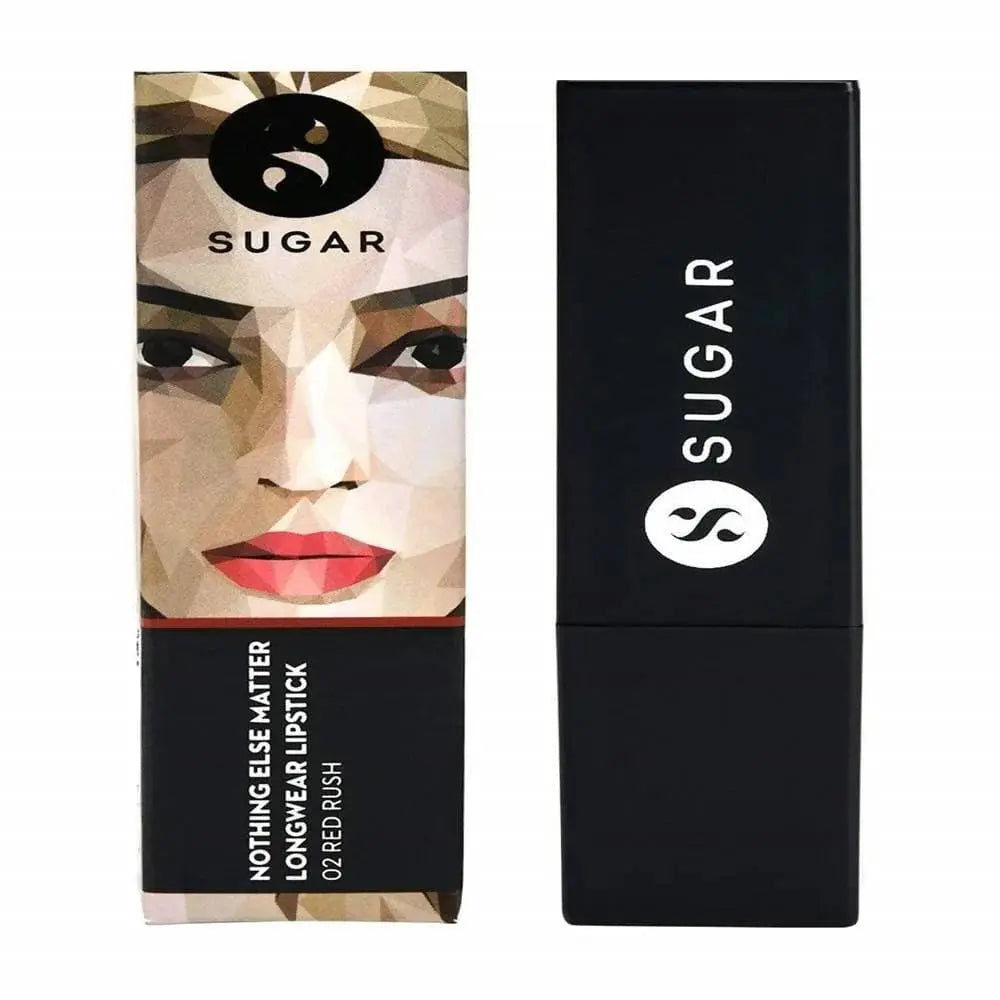 Sugar Nothing Else Matter Longwear Lipstick - Red Rush (Red With Hints Of Pink, Orange) - Mytrendzcart