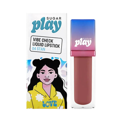 Sugar Play Vibe Check Liquid Lipstick - 04 Stan -4.5 ml - Mytrendzcart