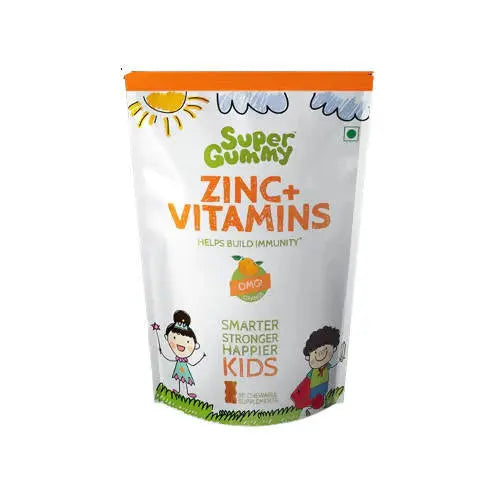 Super Gummy Zinc + Vitamins Gummies for Kids (Orange Flavor) -30 gummies - Mytrendzcart