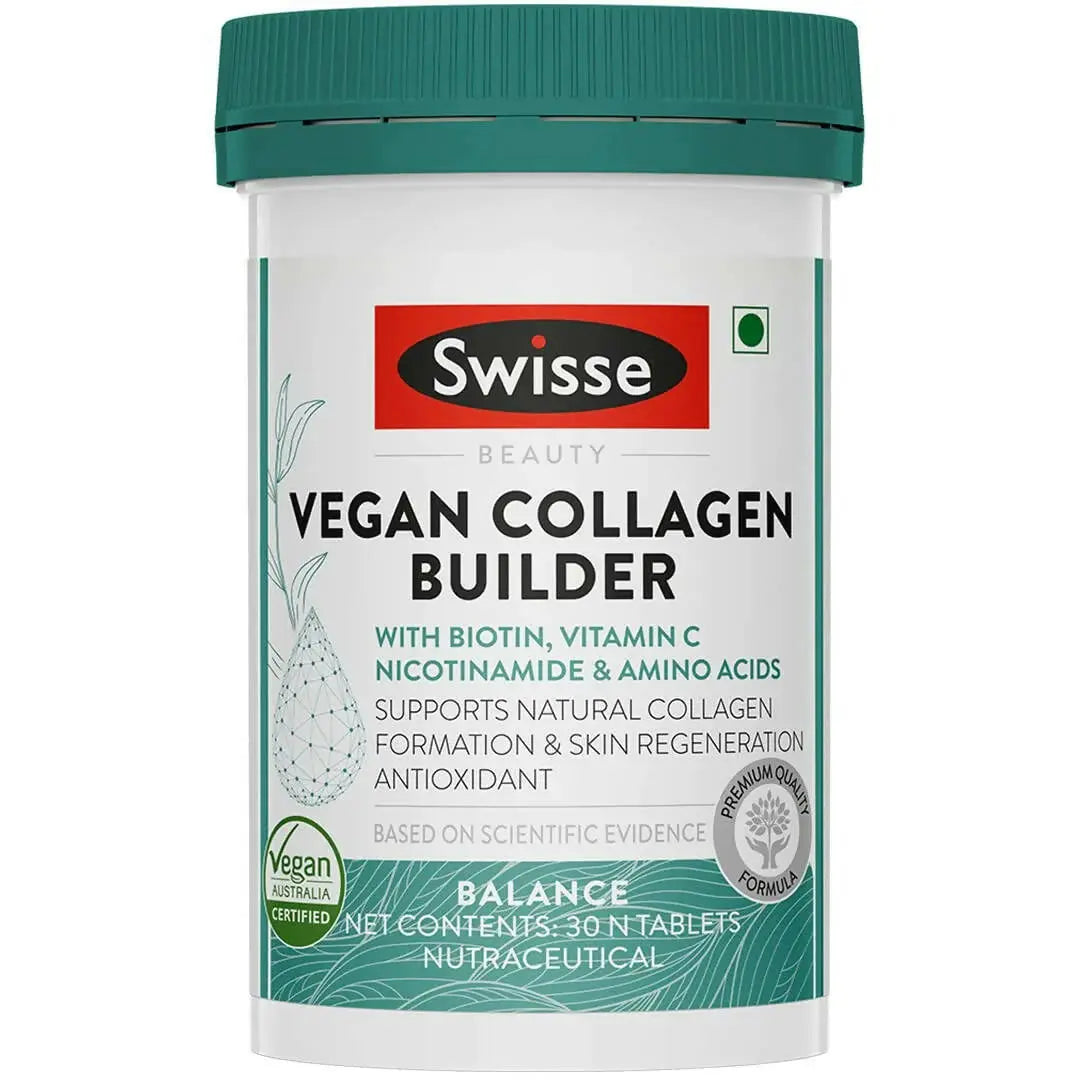 Swisse Vegan Collagen Builder with Biotin & Vitamin C -30 tabs - Mytrendzcart