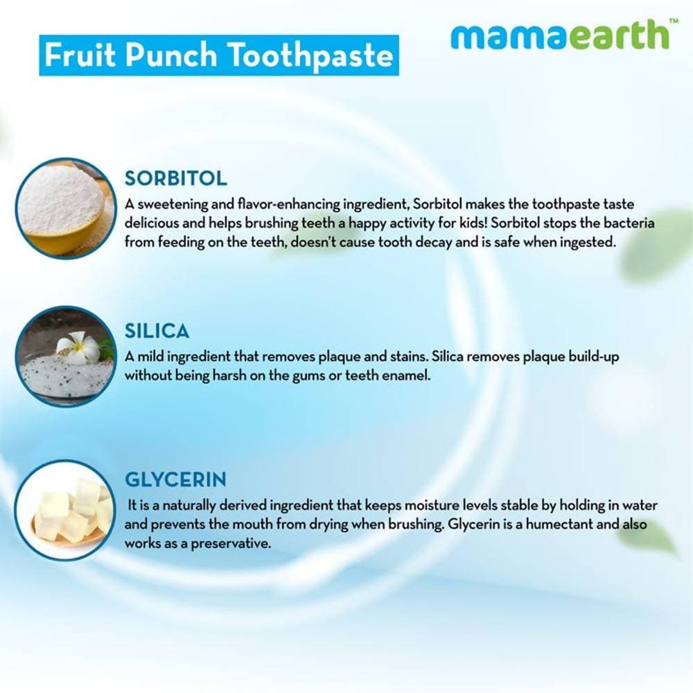 Mamaearth Fruit Punch Toothpaste For Kids Mytrendzcart