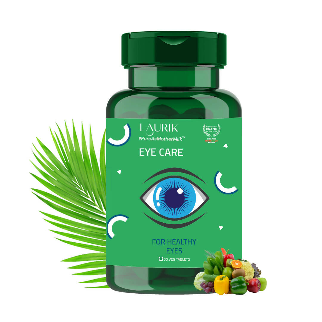 Laurik Organics Plant Based Eye Care Tablets For Improves Vision I For Both Men & Women - Mytrendzcart