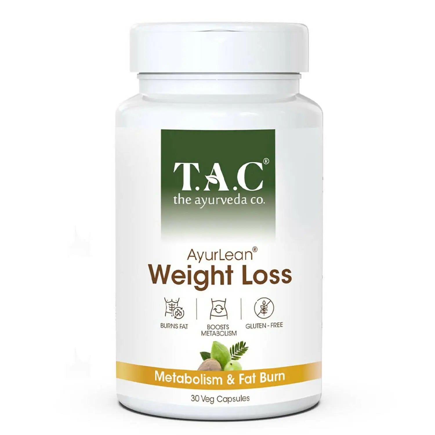 TAC - The Ayurveda Co. AyurLean Weight Loss Veg Capsules - Mytrendzcart