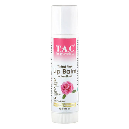 TAC - The Ayurveda Co. Tinted Indian Rose Vegan Lip Balm -5 gm - Mytrendzcart